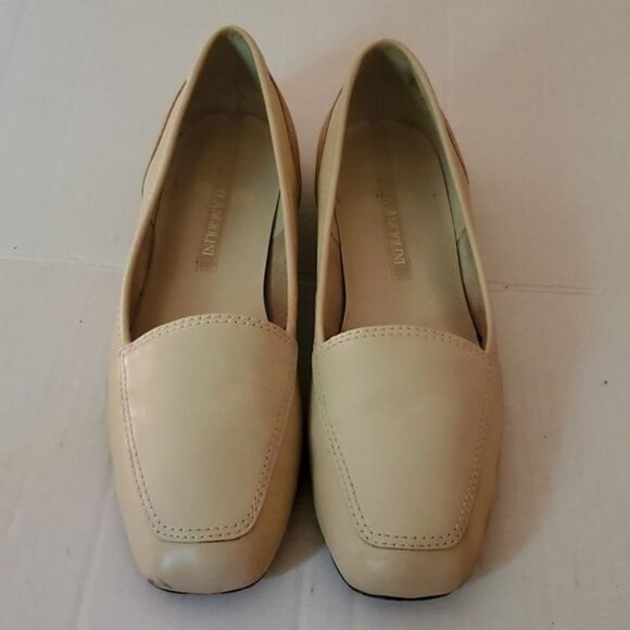 Flats Loafers Slip On Shoes Enzo Angiolini Leather Cream Tan Women's WOMAN'S 7M - Picture 6 of 15